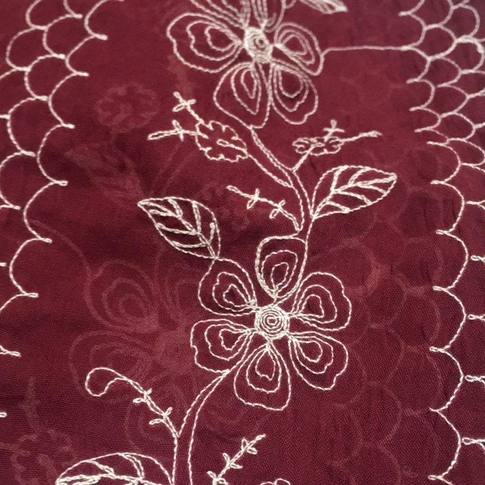 Scarf Embroidered 